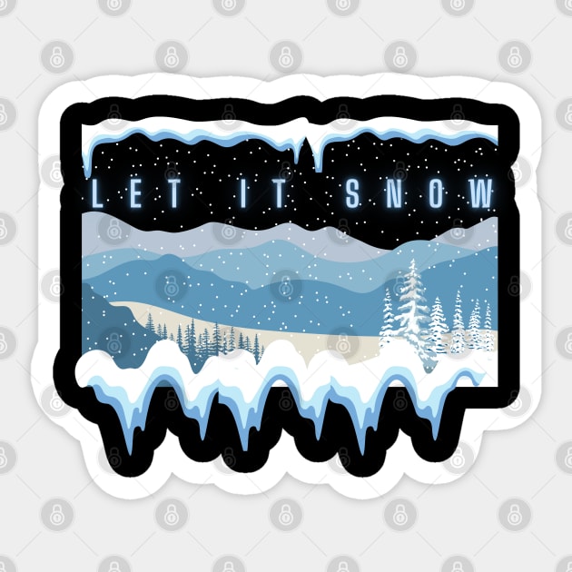 Let It Snow Sticker by Kidrock96